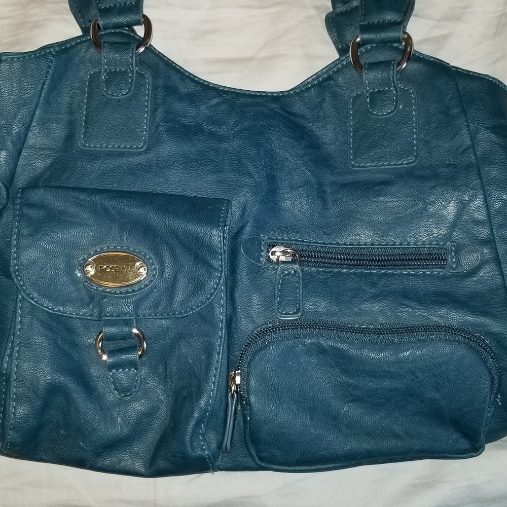 Blue Rosetti handbag